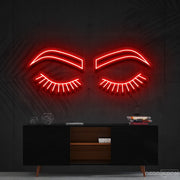 Lashes Brows Neon Sign