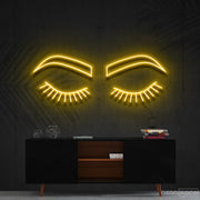 Lashes Brows Neon Sign