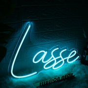 Lasse Blue Neon Sign