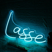 Lasse Blue Neon Sign