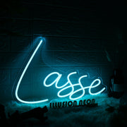 Lasse Blue Neon Sign