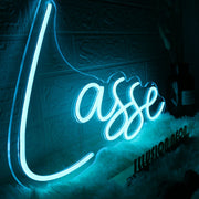 Lasse Blue Neon Sign