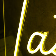 Last Call Yellow Neon Sign