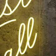 Last Call Yellow Neon Sign