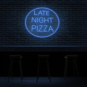 Late Night Pizza Neon Sign