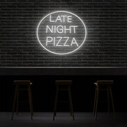 Late Night Pizza Neon Sign