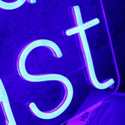 Latinclub Podcast Blue Neon Sign