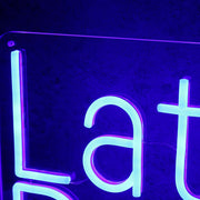 Latinclub Podcast Blue Neon Sign