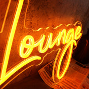 Lattitude Lounge Orange Neon Sign