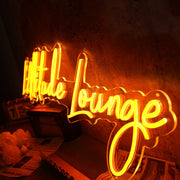 Lattitude Lounge Orange Neon Sign