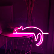 Lazy Cat Neon Sign