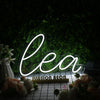 Lea White Neon Sign