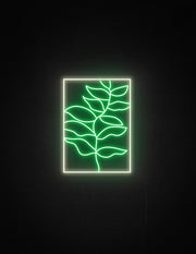 Leaf Painting Neon Sign