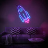 Led Neon Rocket Sign Wall Dorcoration For Room