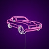 Led Pink And White Neon Car Signs For Wall Decor