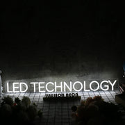 LED Technology White Neon Sign