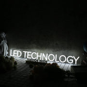 LED Technology White Neon Sign