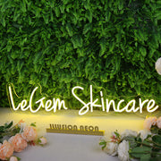 LeGem Skincare Yellow Neon Sign