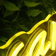 LeGem Skincare Yellow Neon Sign