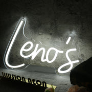 Lenos White Neon Sign