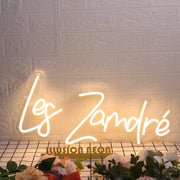 Les Zamdre Yellow Neon Sign