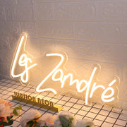 Les Zamdre Yellow Neon Sign