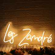 Les Zamdre Yellow Neon Sign