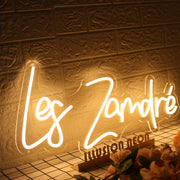 Les Zamdre Yellow Neon Sign