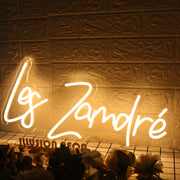 Les Zamdre Yellow Neon Sign