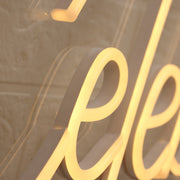 Let's Celebrate Yellow Neon Sign