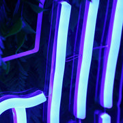 Let's Go Blue Neon Sign