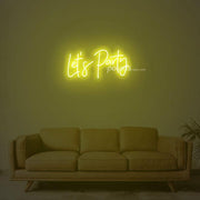 Lets Party Neon Sign