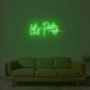 Lets Party Neon Sign