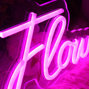 Let The Funky Feels Flow Pink Neon Sign