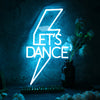 Lets Dance Blue Neon Sign