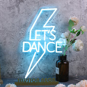 Lets Dance Blue Neon Sign