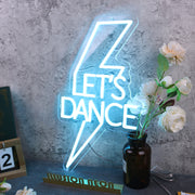 Lets Dance Blue Neon Sign