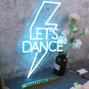 Lets Dance Blue Neon Sign