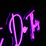 Lets Do This Purple Neon Sign