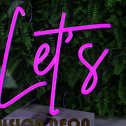 Lets Do This Purple Neon Sign