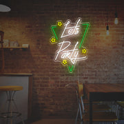 Lets Party For Home LED Neon Sign