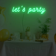 Lets Party Neon Sign Lights Night Lamp Led Neon Sign Light For Home Party