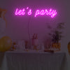 Lets Party Neon Sign Lights Night Lamp Led Neon Sign Light For Home Party