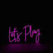 Lets Play Neon Sign