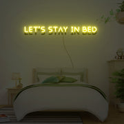 Lets Stay In Bed Neon Sign Lights Night Lamp Led Neon Sign Light For Home Party