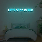 Lets Stay In Bed Neon Sign Lights Night Lamp Led Neon Sign Light For Home Party