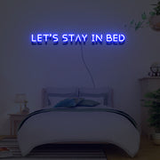 Lets Stay In Bed Neon Sign Lights Night Lamp Led Neon Sign Light For Home Party