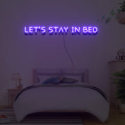 Lets Stay In Bed Neon Sign Lights Night Lamp Led Neon Sign Light For Home Party