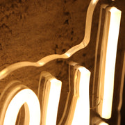 Lets Talk About Money Yellow Neon Sign