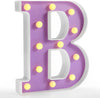 Steel Marquee Letter B Purple Home Decor High-End Custom Zinc Metal Marquee Light Marquee Sign